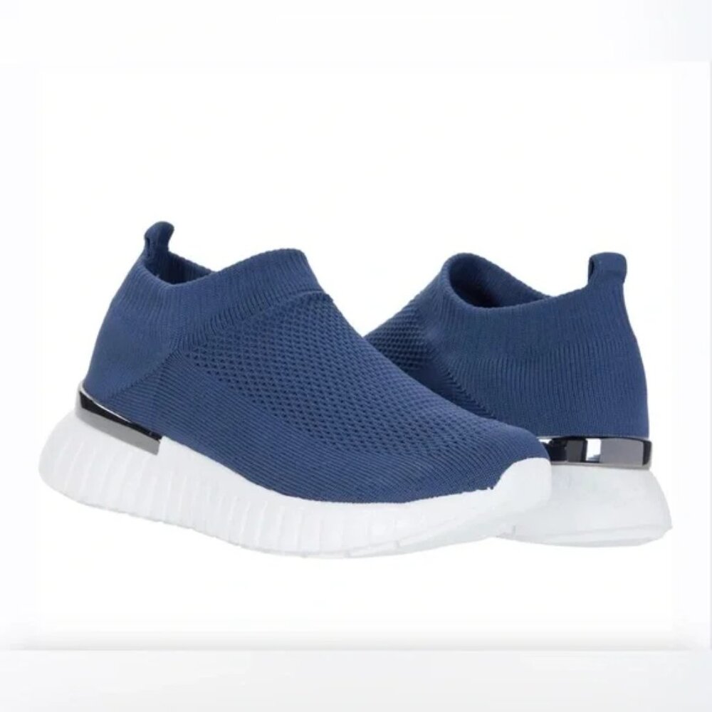 Ilse Jacobsen Tulip 4070 Orion Blue Slip On Sneakers Women 39 NIB